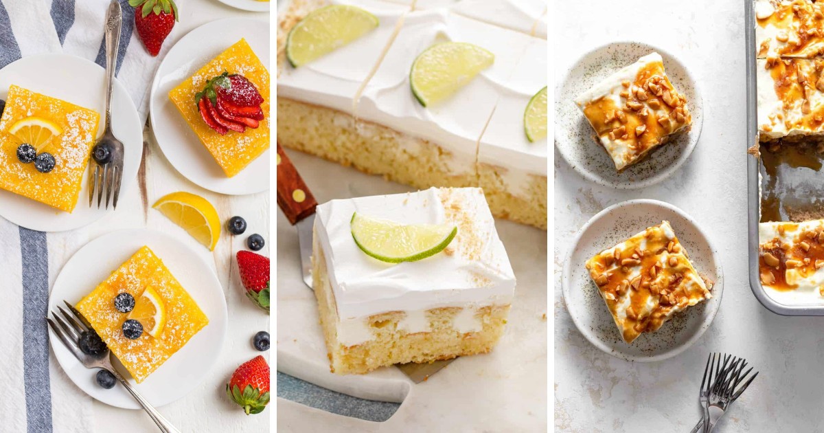 Love poke cakes? You'll adore our new roundup of 10 mouth-watering recipes! 😍 From Key Lime to Caramel Apple, these cakes are easy to make and bursting with flavor. Perfect for any celebration or a sweet treat. Dive in and get baking! 🍰 #Baking #PokeCake #DessertGoals