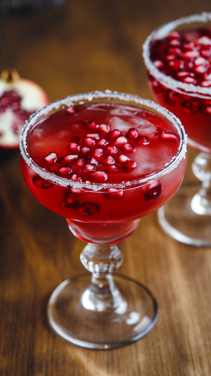 This Pomegranate Margarita is a refreshing twist on the classic margarita. With its vibrant red color and sweet-tart flavor, it’s perfect for any occasion, whether it's a summer fiesta or a cozy night in. The addition of pomegranate juice gives this cocktail a unique and delicious taste that pairs beautifully with the traditional lime.