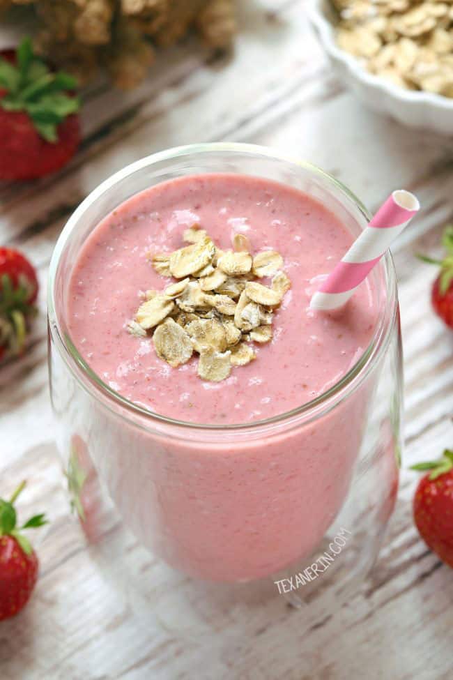 Strawberry, Ginger and Banana Smoothie