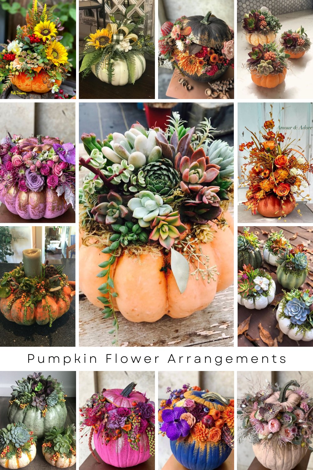 Want to create beautiful pumpkin flower arrangements this fall? Learn how to make a pumpkin flower arrangement with our simple guide! 🎃💐 Perfect for any occasion, these fall flower arrangements in pumpkins can be made with real or fake pumpkins. 🌿 Whether you're looking for a pumpkin with flowers on top or a full arrangement inside, these tips will help you craft the perfect centerpiece. Elevate your autumn decor with these creative DIY projects! 🍁✨ #PumpkinDecor #DIYArrangements #FallFlowers