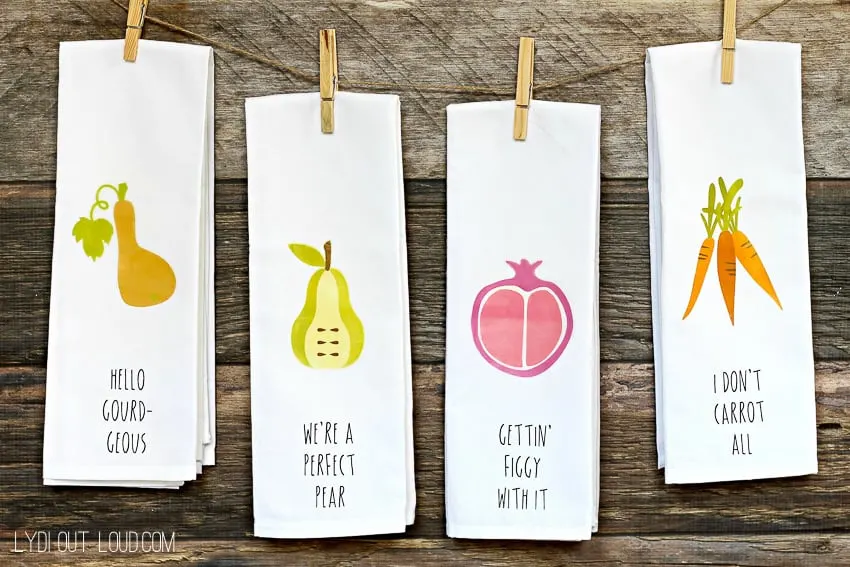 How to Decorate Kitchen Towels to Make Wonderful DIY Gifts