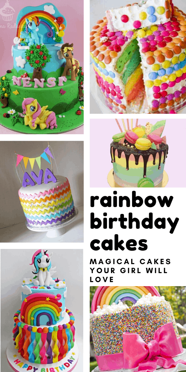 These rainbow birthday cakes are so bright and colorful your child is sure to love them!