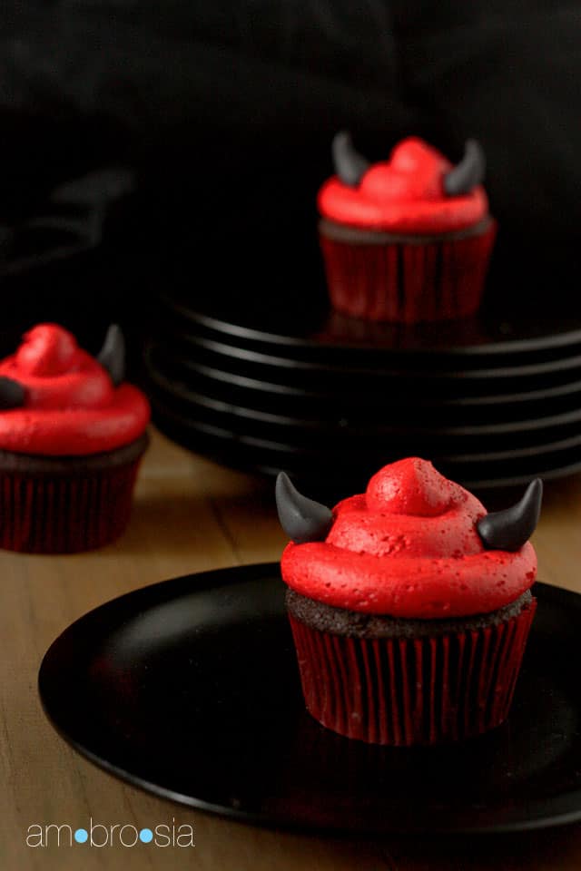 Devilish Devil's Food Cupcakes</h3>
