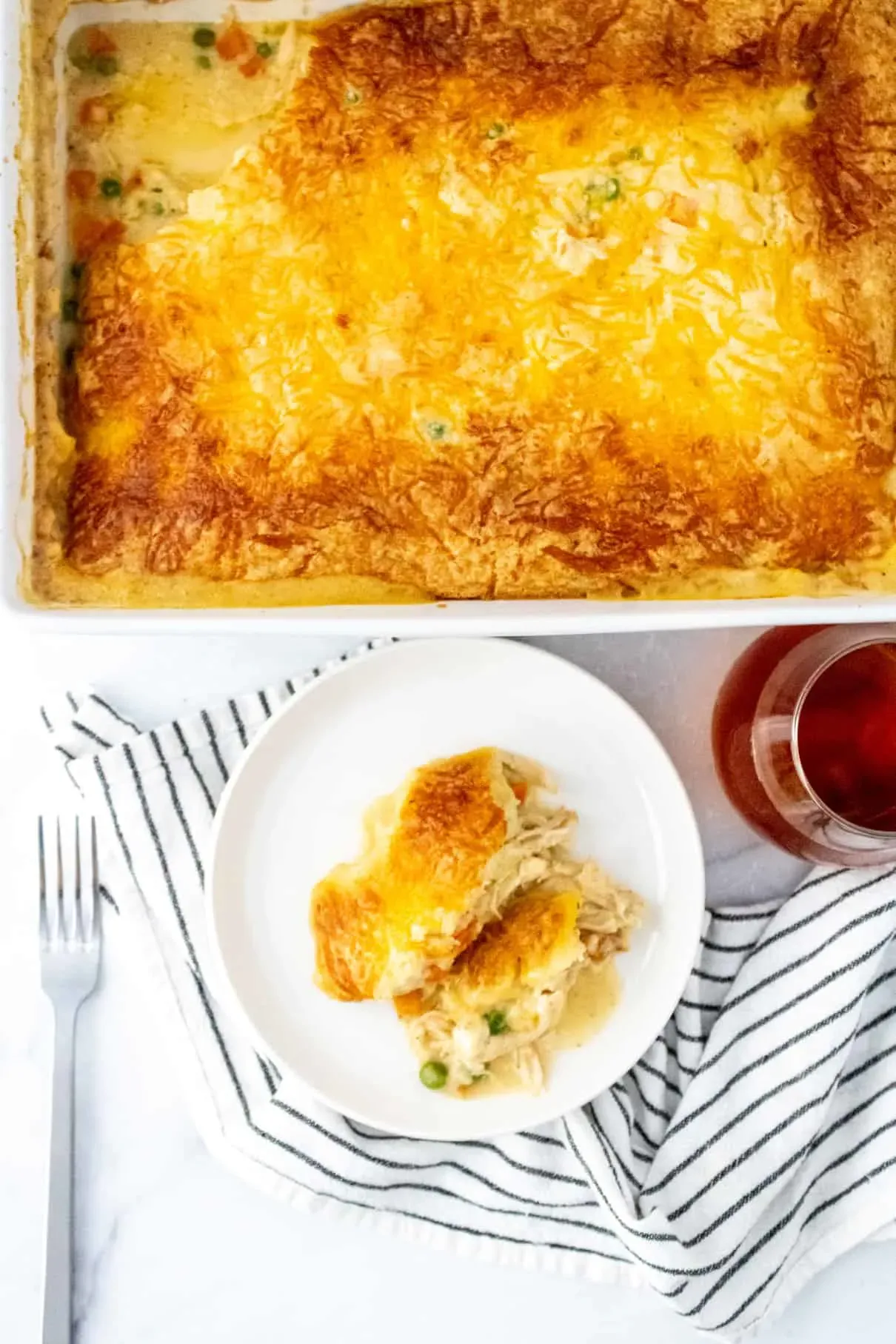 Chicken Pot Pie with Red Lobster Biscuits