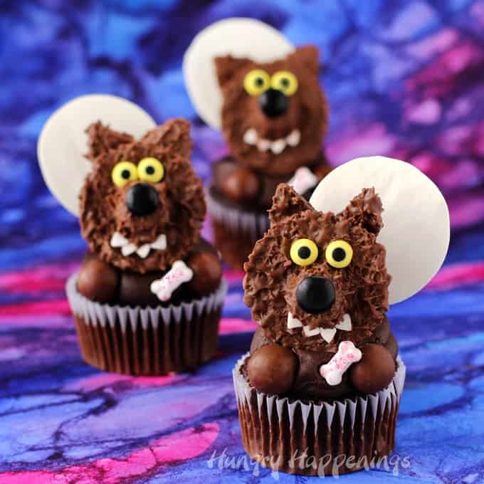 Reese’s Cup Werewolf Cupcakes
