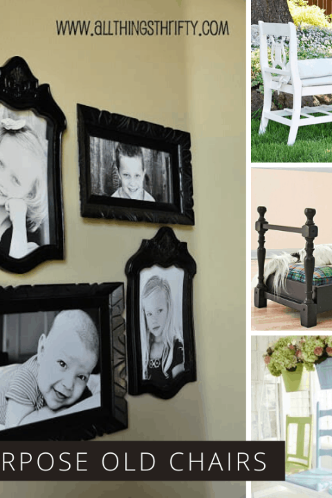 Check out these clever ways to upcycle old chairs into something useful for your home - and then head out to the flea market to find some! #repurpose #upcycle #diy