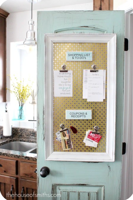 Turn your old picture frame into a magnetic memo board