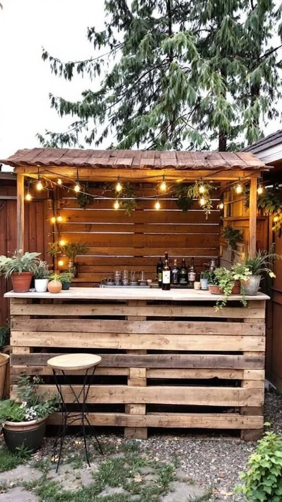 Sip in style with these 10 DIY backyard bar ideas! Perfect for hosting or relaxing, these setups will make your outdoor space unforgettable. 🌴🍺 #OutdoorDecor #DIYBar #BackyardGoals