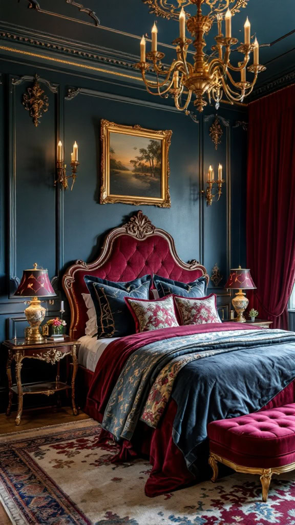 Elevate your guest bedroom with stunning Rococo furniture, intricate crown moldings, and lavish fabrics. Discover how to achieve this sophisticated aesthetic! 🛏️💖 #RococoDecor #BedroomIdeas #LuxuryDesign