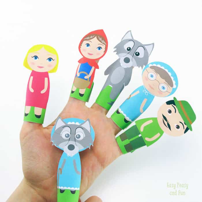 Little Red Riding Hood Finger Puppets