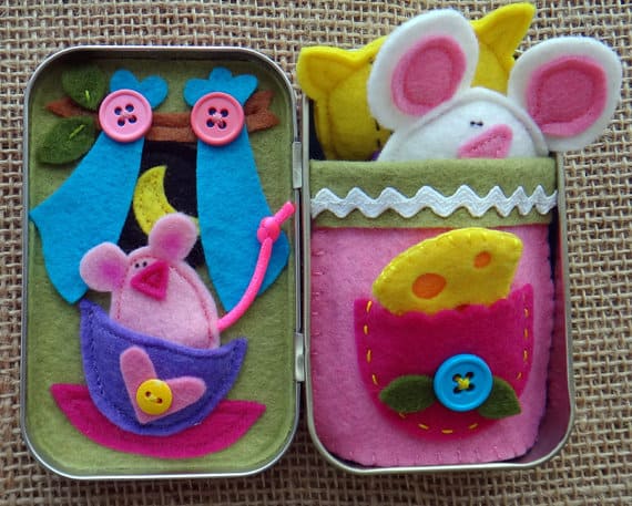 Sweet Dreams Tiny Mouse Altoids Tin Playset