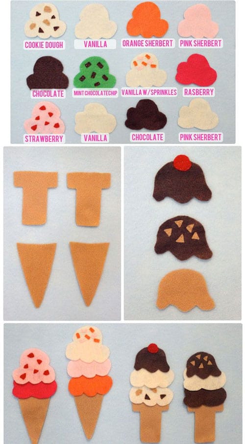 DIY Ice Cream Felt Board