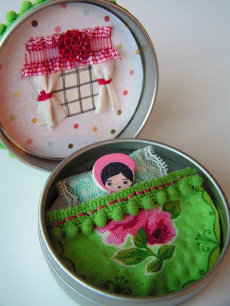 Doll in a Tiny Tin Bedroom