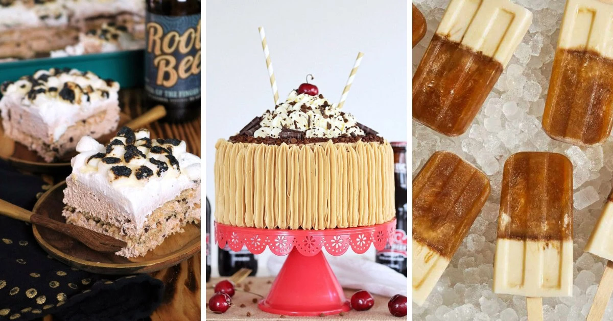 Can't get enough of root beer floats? Check out these 10 irresistible root beer float desserts! 🍨😍 From Root Beer Float Cake to No-Bake Root Beer Float Cheesecake Bars, there's a treat for every root beer lover. Save this post for your next dessert craving! #RootBeerFloat #DessertRecipes #SweetTooth