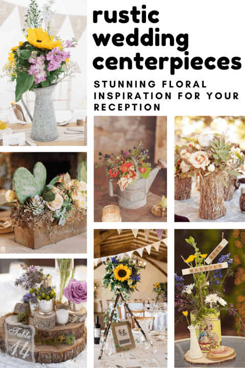 These gorgeous rustic wedding centerpieces are the perfect inspiration for your outdoor, barn or country house wedding