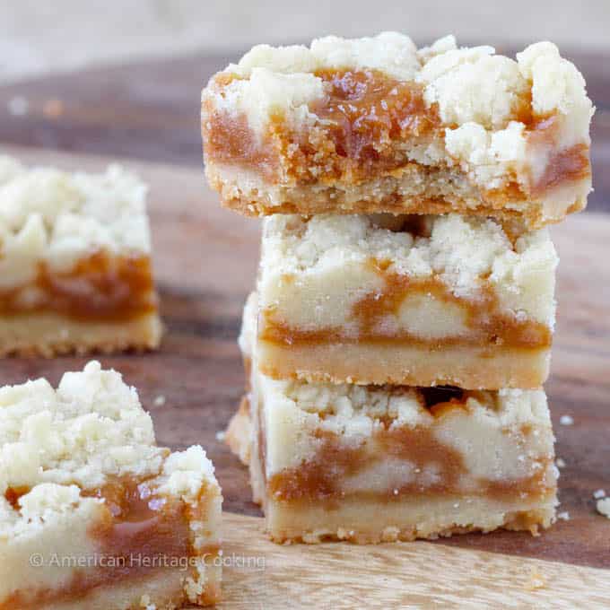 Salted Caramel Butter Bars