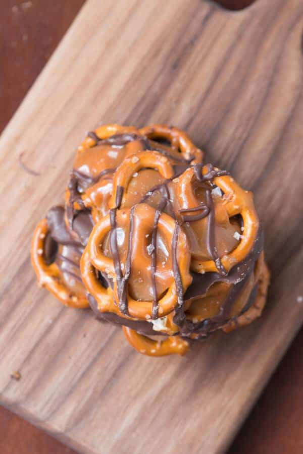 Salted Caramel Pretzel Snaps