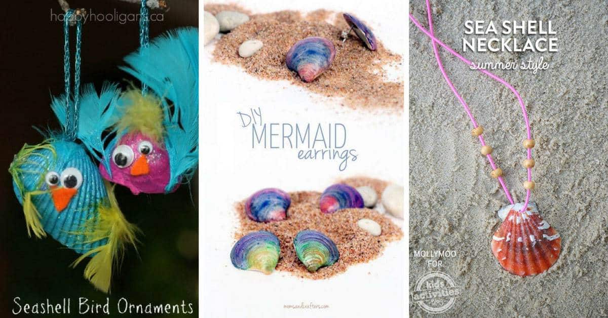 Make DIY Mermaid Seashell Necklaces With Kids