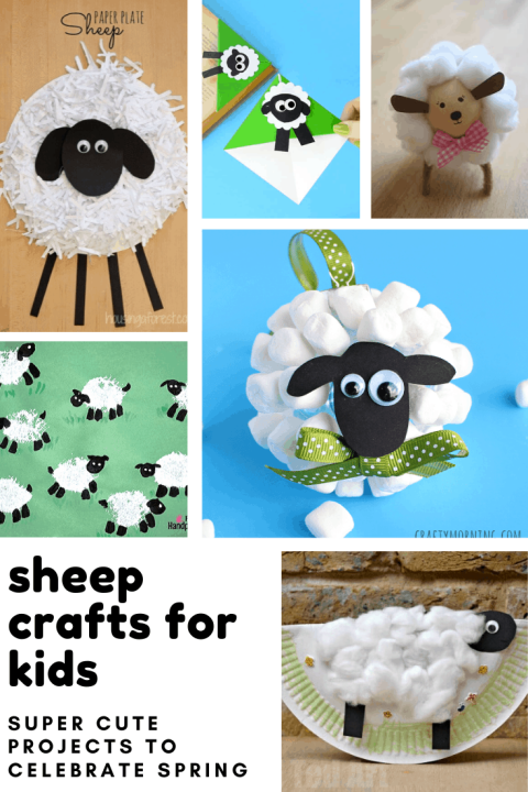 These sheep crafts for kids are super adorable and your toddlers and preschoolers will have a blast making them!