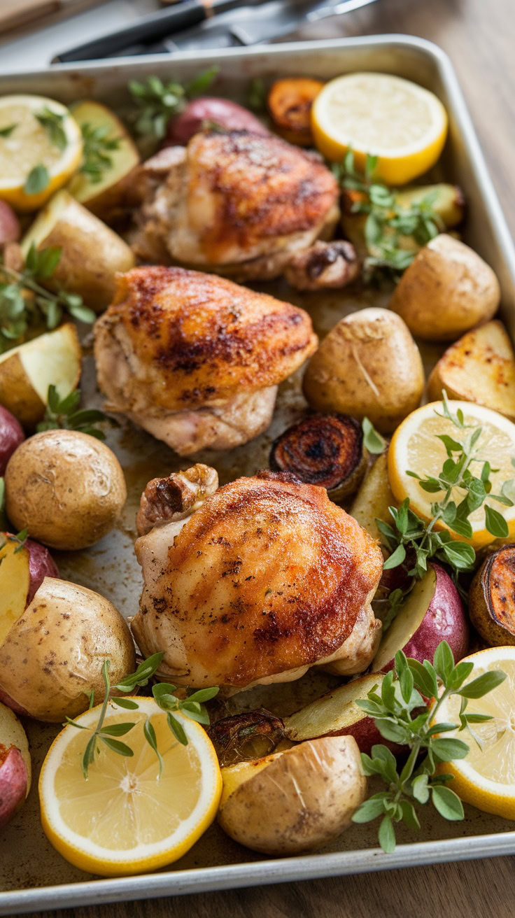 Sheet pan chicken is an easy and fun way to whip up a delicious meal. You toss everything together on one pan, making cleanup a breeze. For a tasty recipe, check out this sheet pan chicken dish that combines juicy chicken with roasted veggies and lemon.