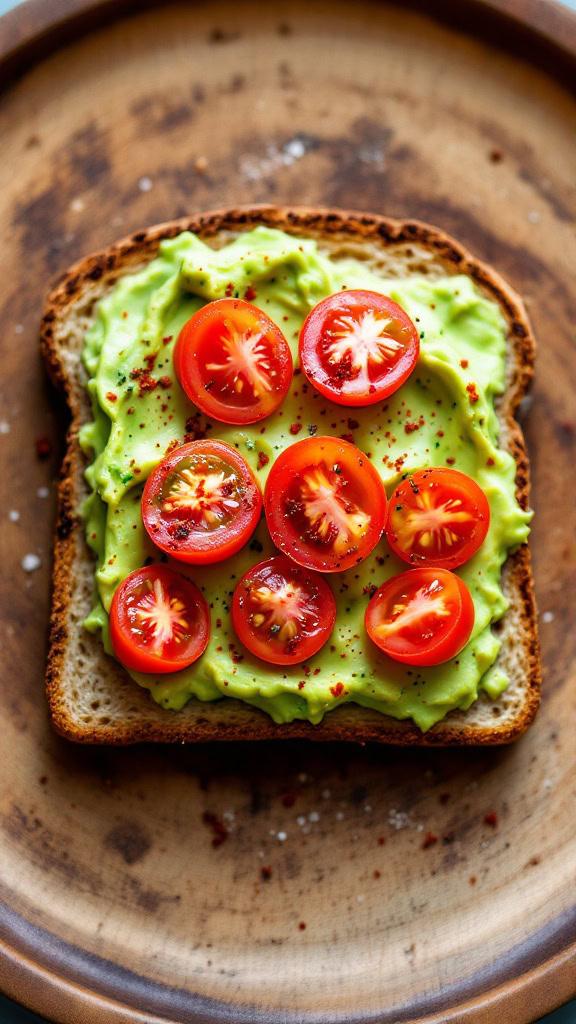 Simple avocado toast is a quick and tasty meal that anyone can whip up. Just spread some mashed avocado on your favorite bread and top it with fresh tomatoes and a sprinkle of seasoning. For a detailed recipe, check out this simple avocado toast recipe!