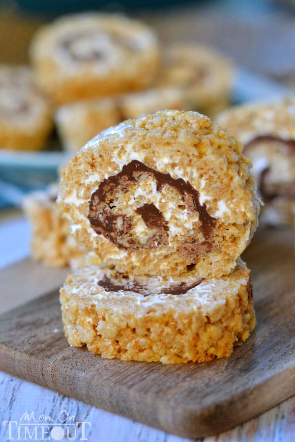 S’mores Rice Krispies Treats Pinwheels