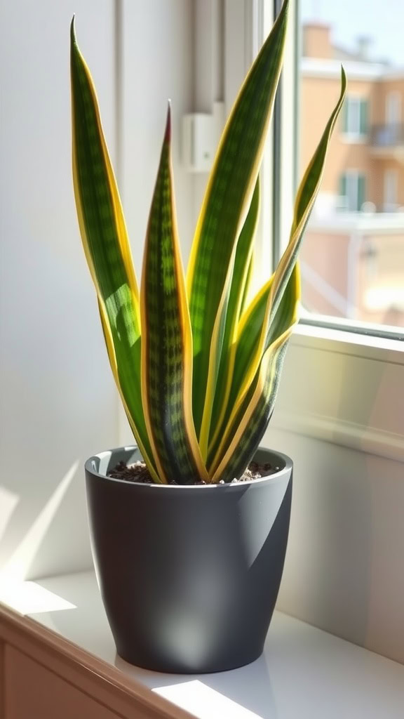 The Snake Plant, or Sansevieria, is a fantastic choice for indoor gardening. It thrives in a range of conditions, making it perfect for busy lifestyles. Plus, it needs very little water, so it’s hard to mess up!