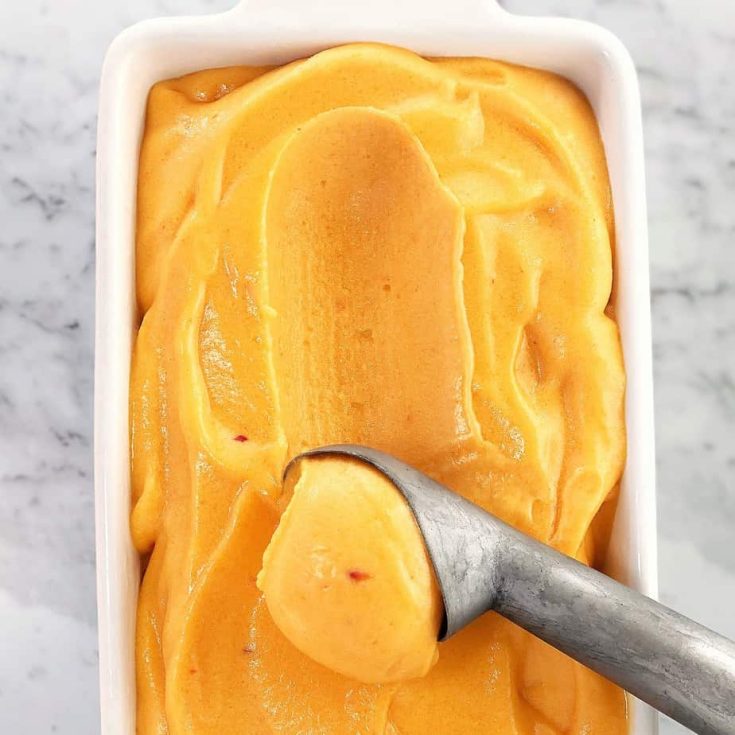 Image for The Best Peach Sorbet Without Ice Cream Maker