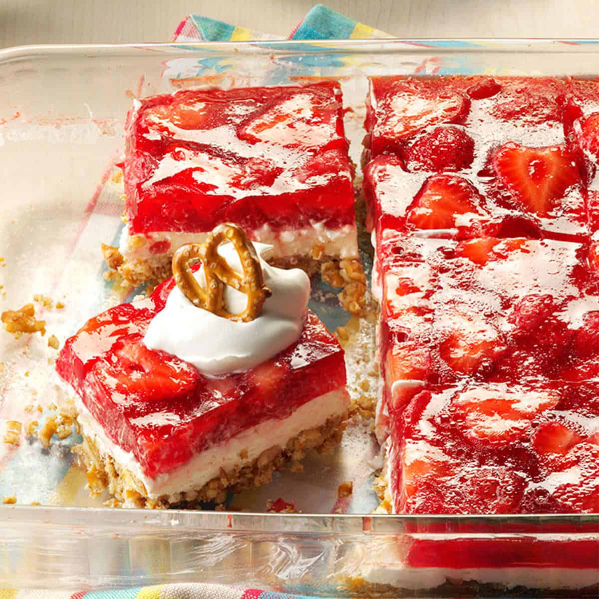 STRAWBERRY PRETZEL DESSERT RECIPE