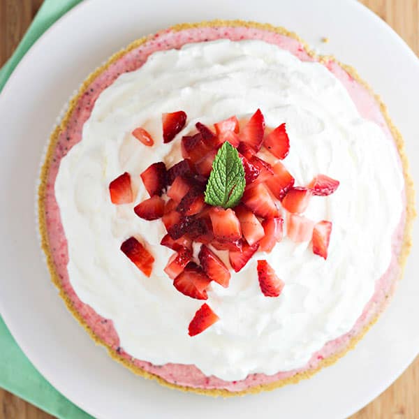 Minty Strawberry-Lime Icebox Pie Recipe