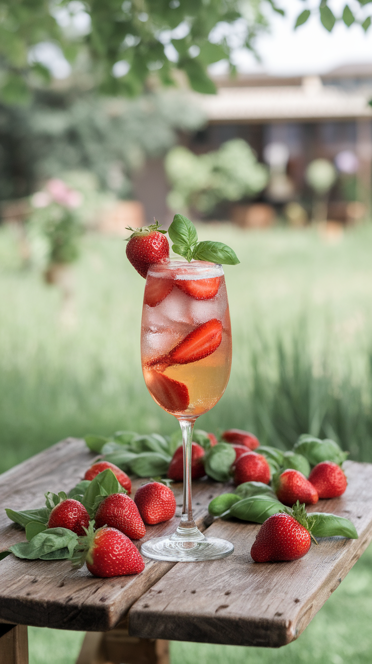 The Strawberry Basil Mimosa is a refreshing twist on the classic brunch favorite. The sweetness of ripe strawberries combined with the aromatic touch of fresh basil creates a delightful balance that is both refreshing and unique. This drink is perfect for a summer gathering or a cozy brunch at home.