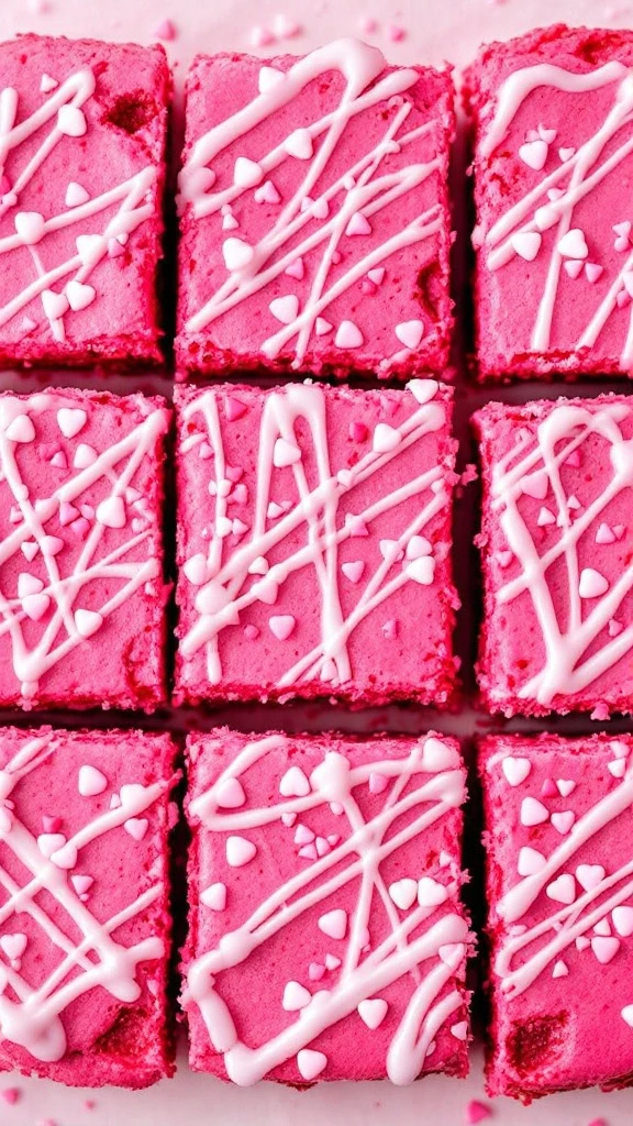 Strawberry brownies are a fun twist on a classic treat. These vibrant, pink delights are sure to brighten your day and satisfy your sweet tooth. Check out the full recipe to whip up these tasty bites at home! Strawberry Brownies Recipe