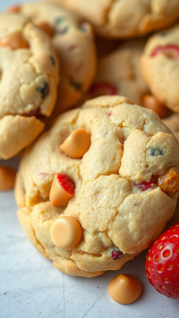 These Strawberry Butterscotch Cookies are a delightful twist on a classic treat. The sweet strawberries blend perfectly with creamy butterscotch chips, making each bite a burst of flavor. You can find the full recipe here, and they’re sure to brighten up your springtime baking!