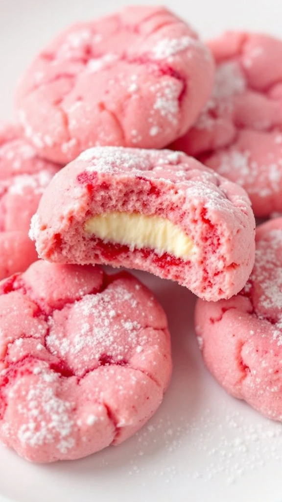 These Strawberry Cheesecake Cookies are simply delightful! With a soft, chewy texture and a creamy filling, they bring a burst of flavor in every bite. Check out the full recipe for these treats here!