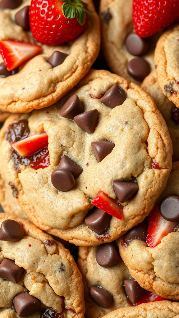 Strawberry chocolate chip cookies are a delightful twist on a classic favorite. They combine the sweetness of ripe strawberries with rich chocolate chips, making each bite a treat. For a simple recipe, check out these strawberry chocolate chip cookies that are perfect for spring baking!