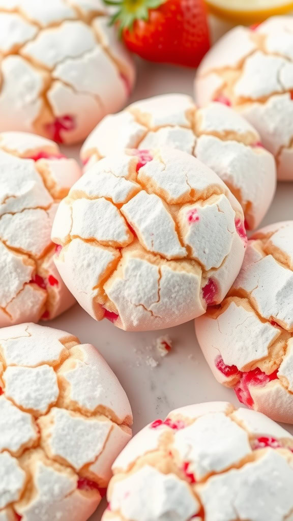 These Strawberry Lemonade Cake Mix Crinkle Cookies are a delightful treat. With their soft, chewy texture and a burst of fruity flavor, they are perfect for any occasion. Check out this amazing recipe to bring a sweet twist to your dessert table!