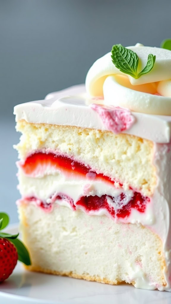 If you’re looking for a refreshing dessert, this Strawberry Lemonade Ice Cream Cake is perfect. It combines layers of fluffy cake, sweet strawberry filling, and creamy lemonade ice cream for a delightful treat. Check out the full recipe here!