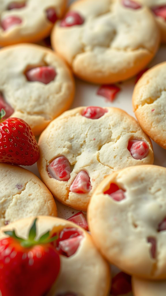 These strawberry shortbread cookies are a delightful treat for spring. They blend the crumbly goodness of shortbread with fresh strawberry bursts. For a tasty recipe, check out this strawberry shortbread cookie recipe that’s sure to impress!