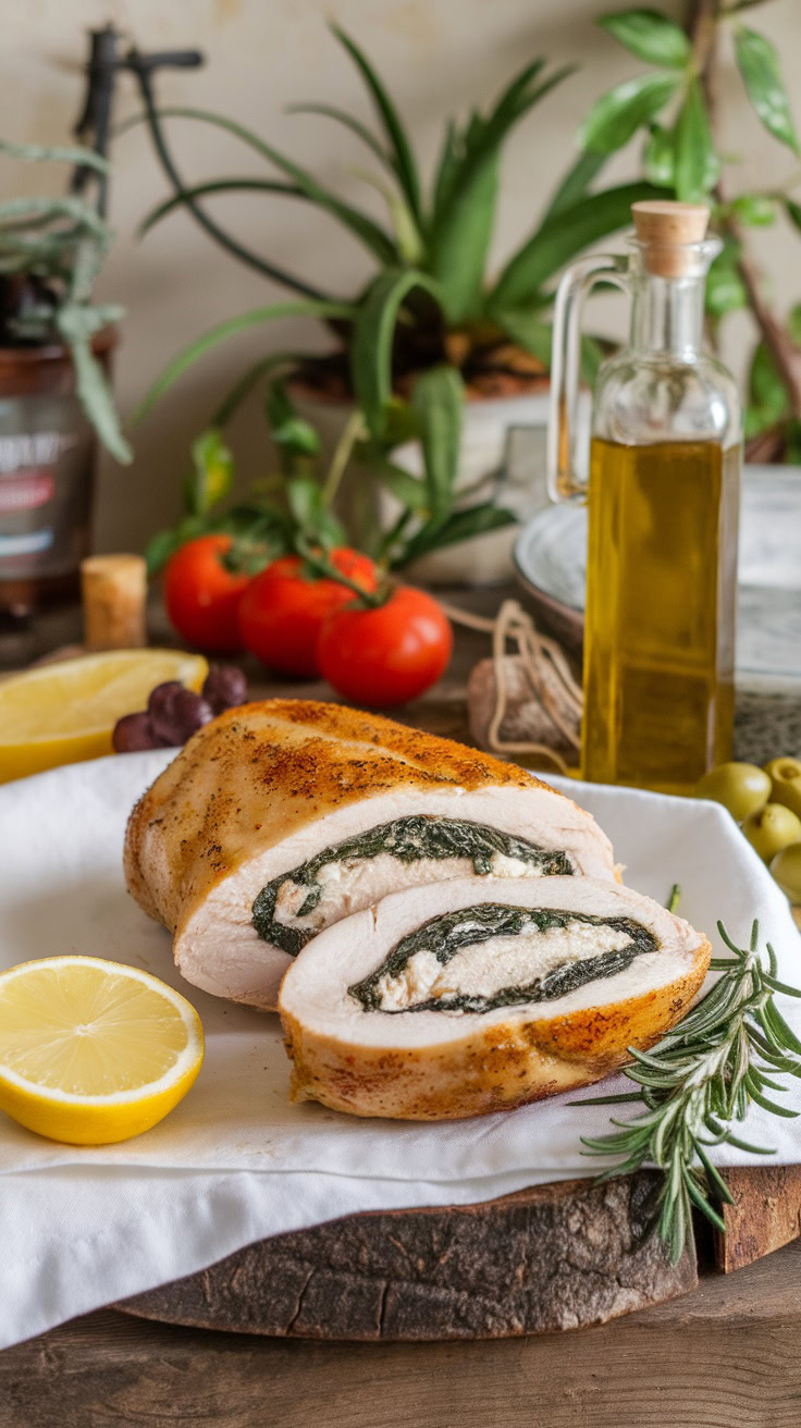 This stuffed chicken breast is a real treat! The combination of rich feta and fresh spinach makes each bite delicious and satisfying. It’s perfect for a cozy dinner or impressing guests at a gathering.