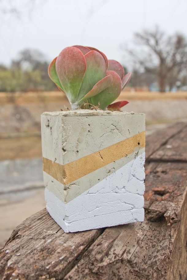 Make your own cement planter