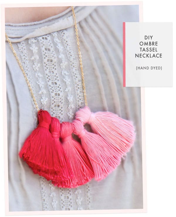 DIY Ombre Tassel Necklace