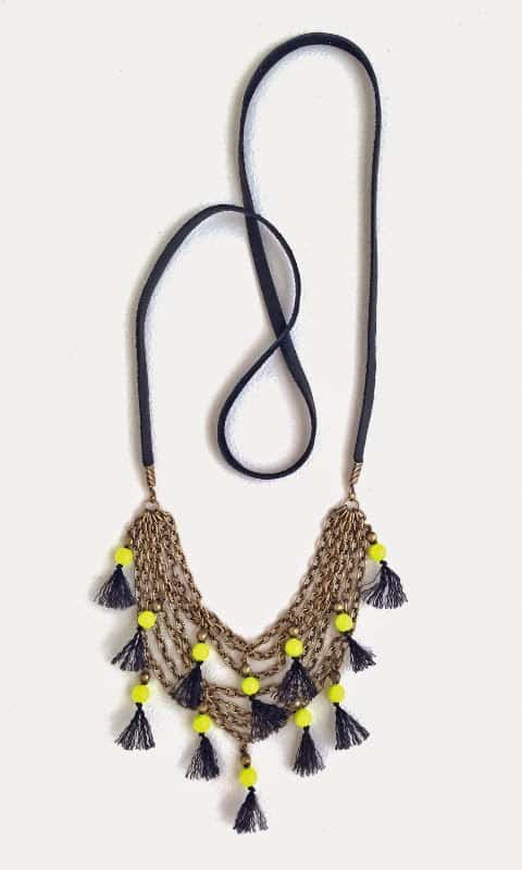 Neon Pop Tassel Necklace