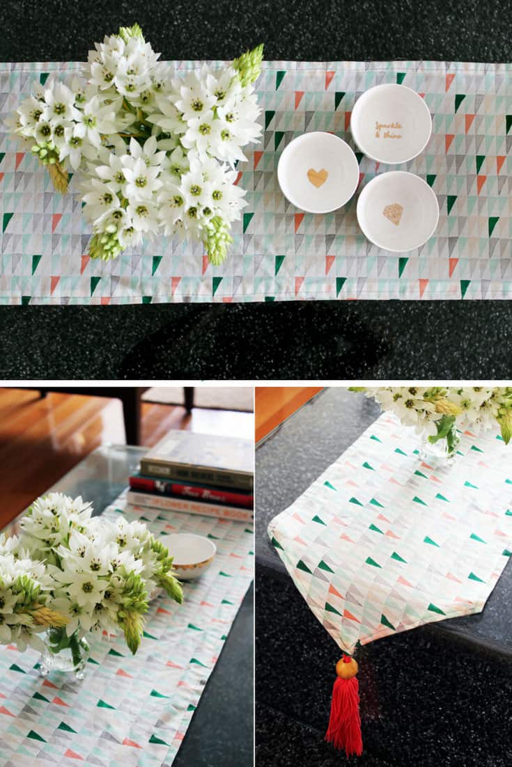 DIY Tasseled Table Runner