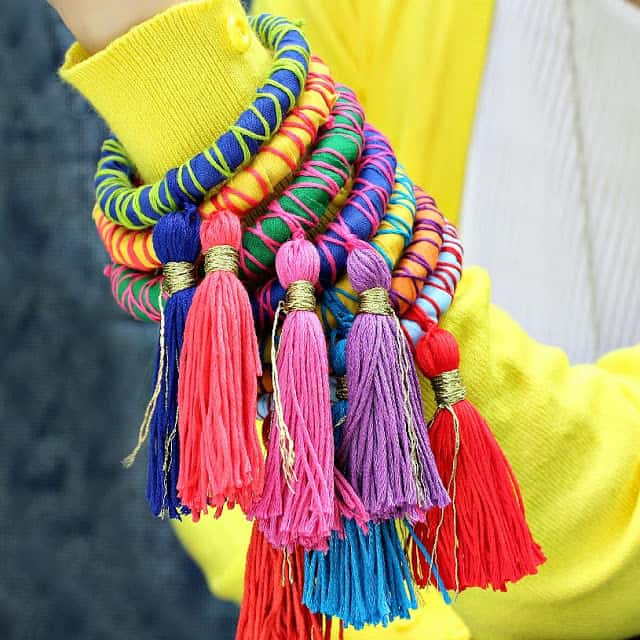 Rope and Tassel Bangles