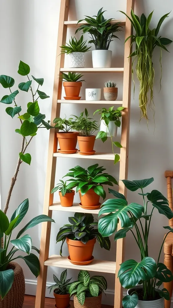 Not all plants thrive indoors, but plenty are perfect for a shelf display! Low-maintenance favorites like pothos and snake plants are great for beginners, while trailing vines and bold statement plants can add drama to your setup.