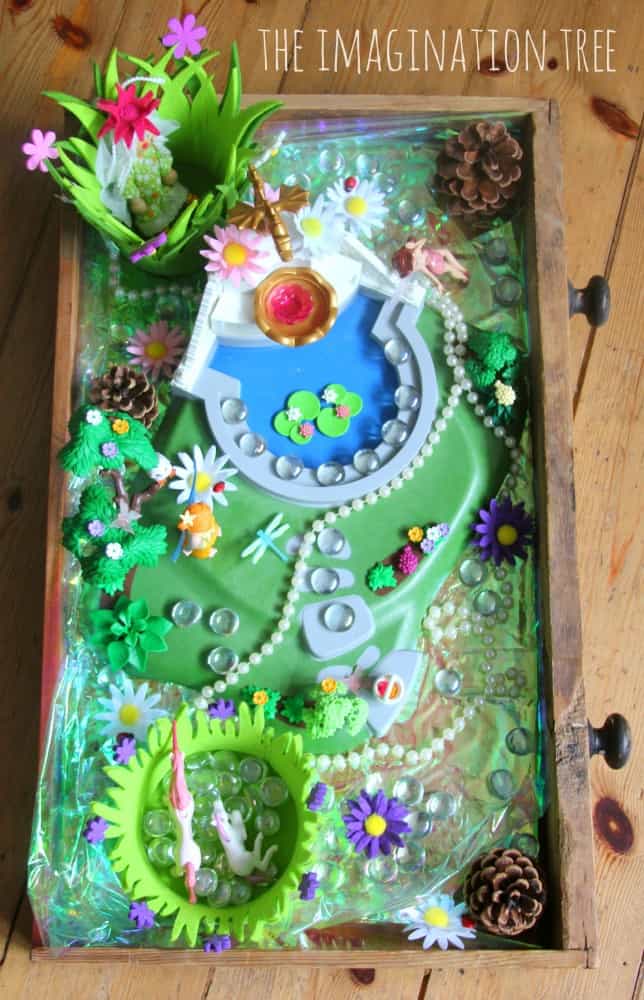 Make a fairy garden in your old drawer