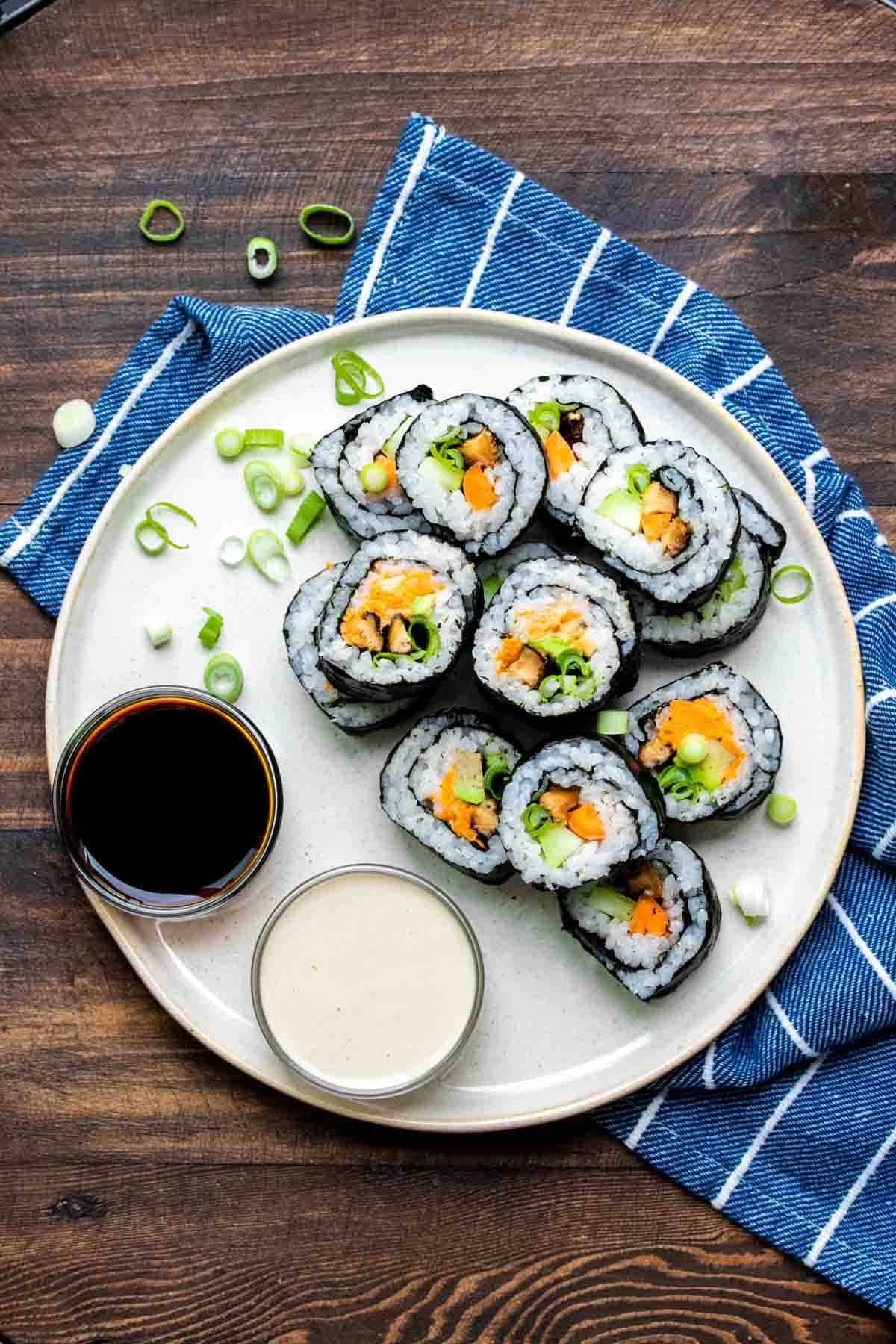 Bright, fresh flavors rolled into bite-sized perfection. A fun and healthy dinner option for sushi lovers.