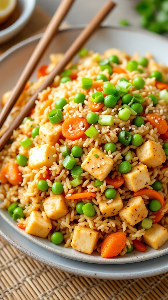 Vegan fried rice is a quick and tasty dish that everyone loves. Packed with colorful veggies and protein-rich tofu, it's easy to make at home. Check out this vegan fried rice recipe for a delightful meal that satisfies!