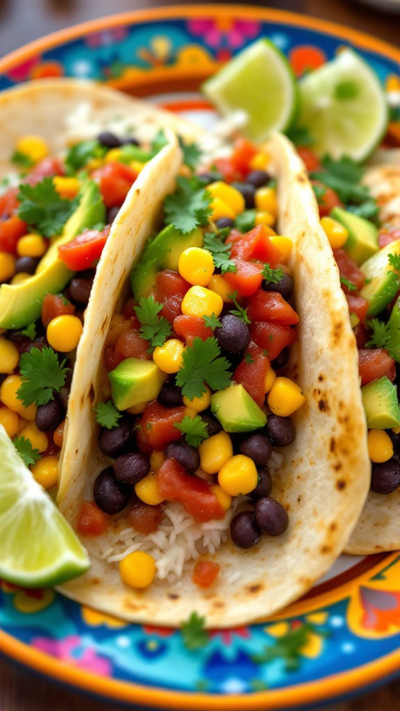 These vegan tacos are a fun and tasty meal option. Packed with colorful veggies, they're not just healthy but also super easy to make. Check out this simple recipe for a quick weeknight dinner!