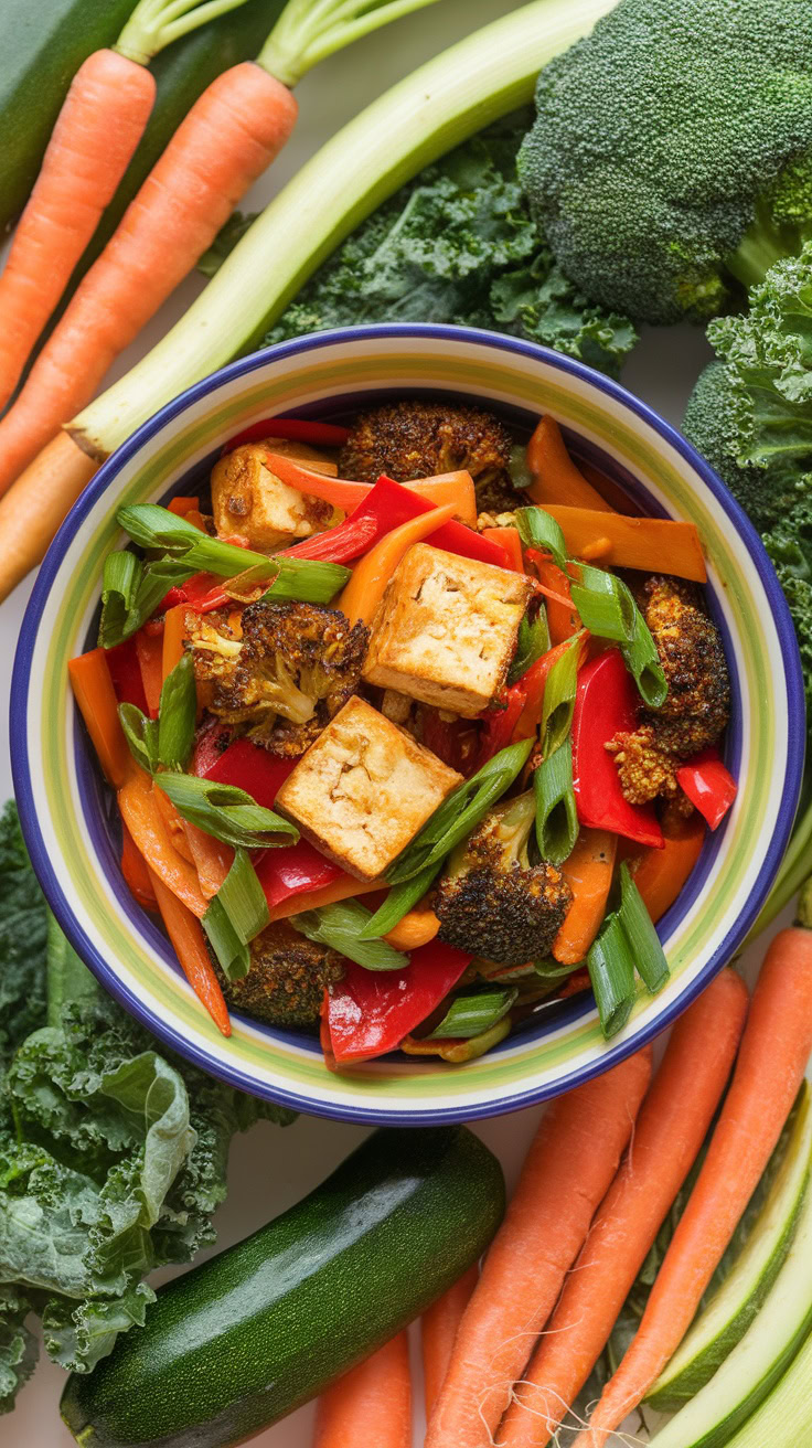 This Vegetable Stir-Fry with Tofu is a quick and colorful dish that’s perfect for busy weeknights. Just chop up your favorite vegetables and toss them in a pan with some tofu for a filling meal. It’s not only healthy but also super easy to customize based on what you have at home!